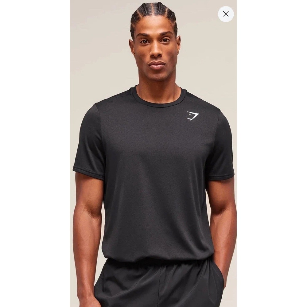 Gymshark Arrival Performance T Shirt Men's Size Medium Black